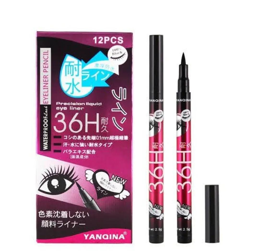 Yanqina 36H Black Waterproof Pen Liquid Eyeliner