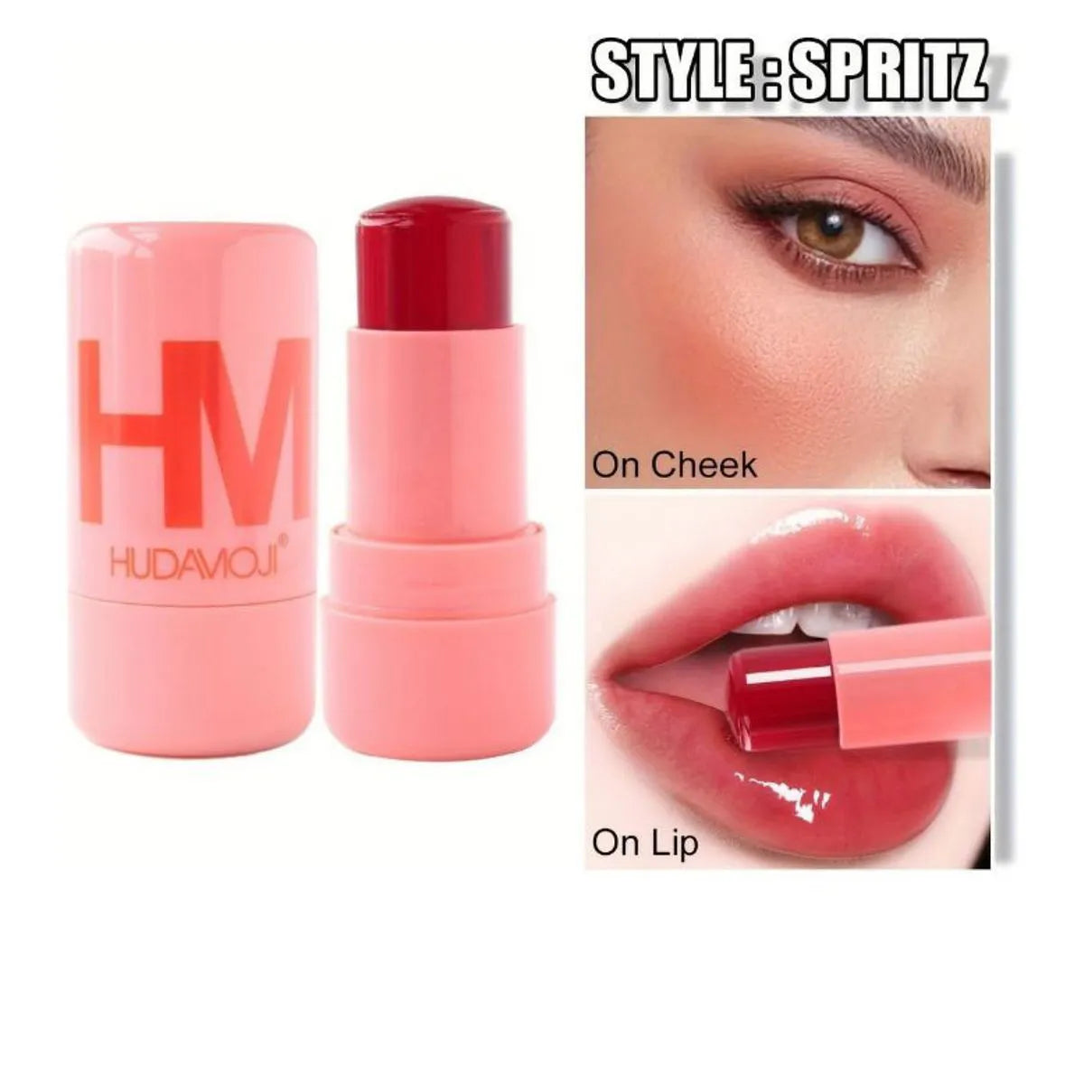 HUDAMOJI LIP COOLING WATER JELLY TINT - SHEER LIP + CHEEK STAIN