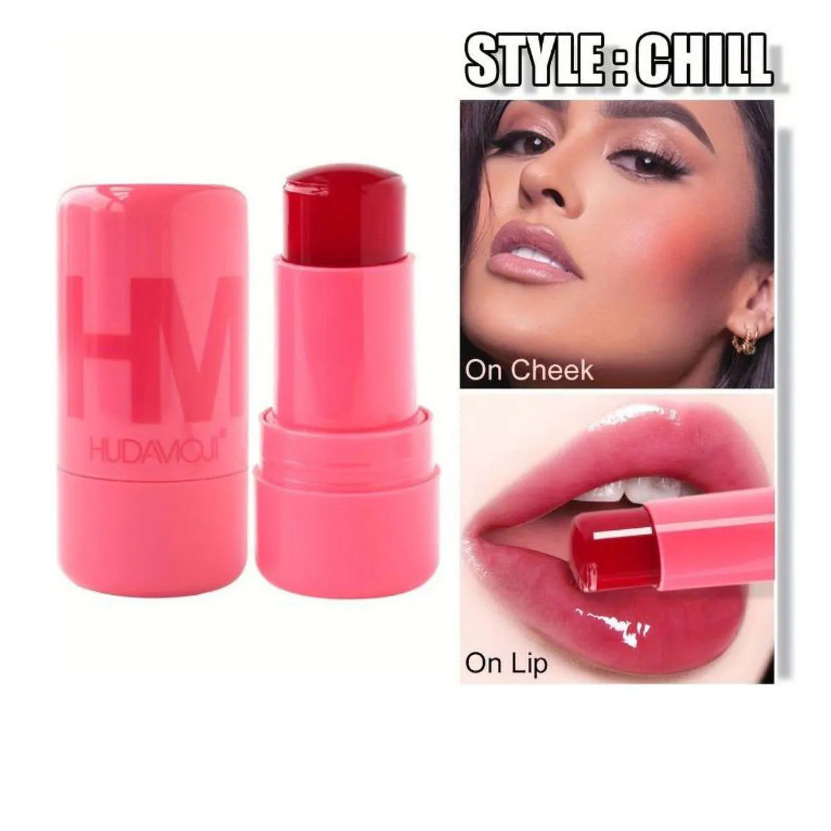 HUDAMOJI LIP COOLING WATER JELLY TINT - SHEER LIP + CHEEK STAIN