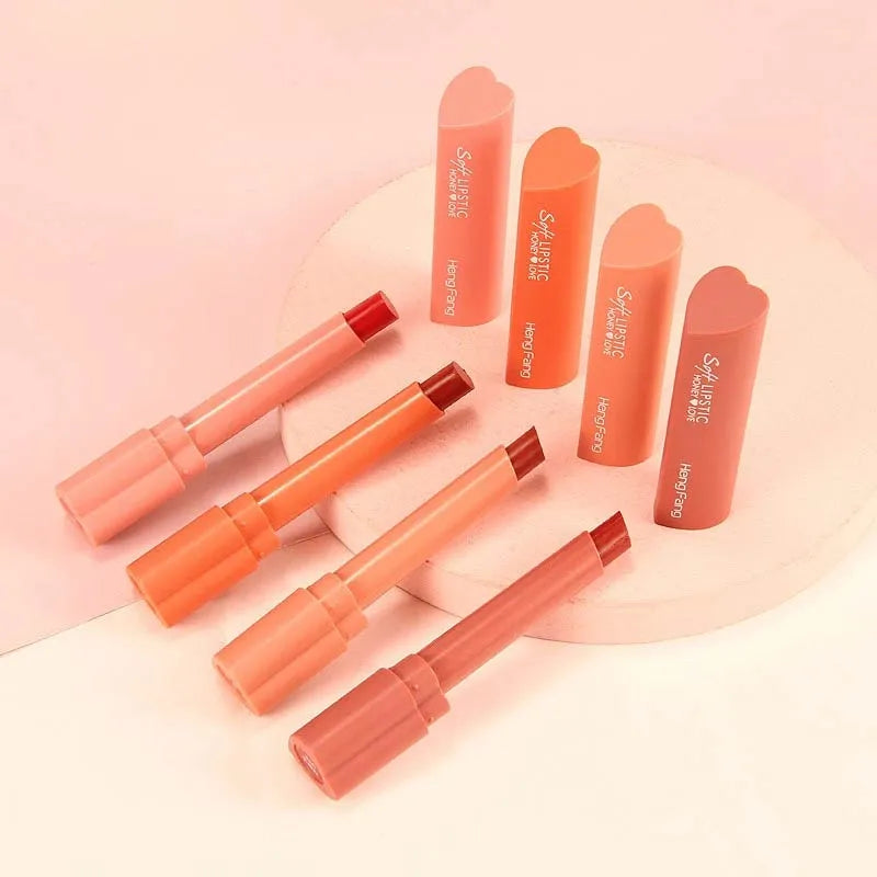 HengFang 4pcs Heart Lipstick Set