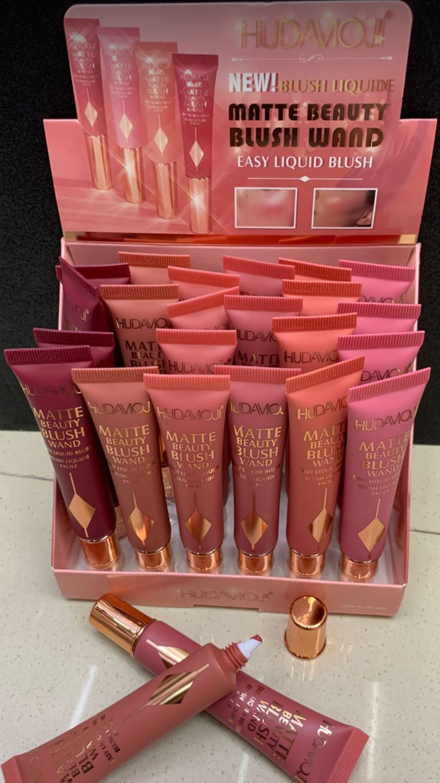 Hudamoji Matte 6 Pcs Liquid Blusher Set