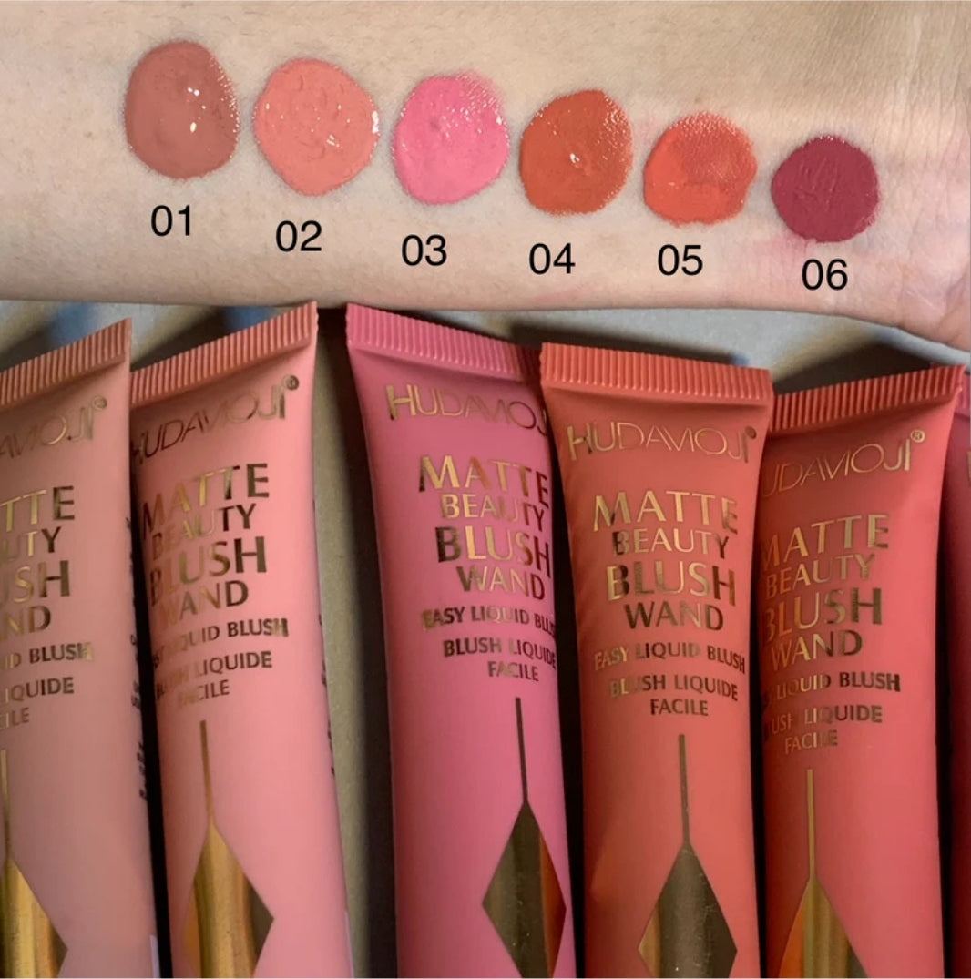 Hudamoji Matte 6 Pcs Liquid Blusher Set
