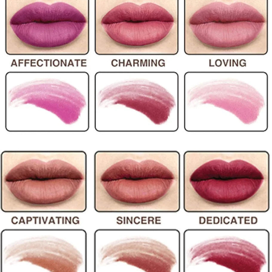 Warda Beauty 6 in 1 lipgloss Set