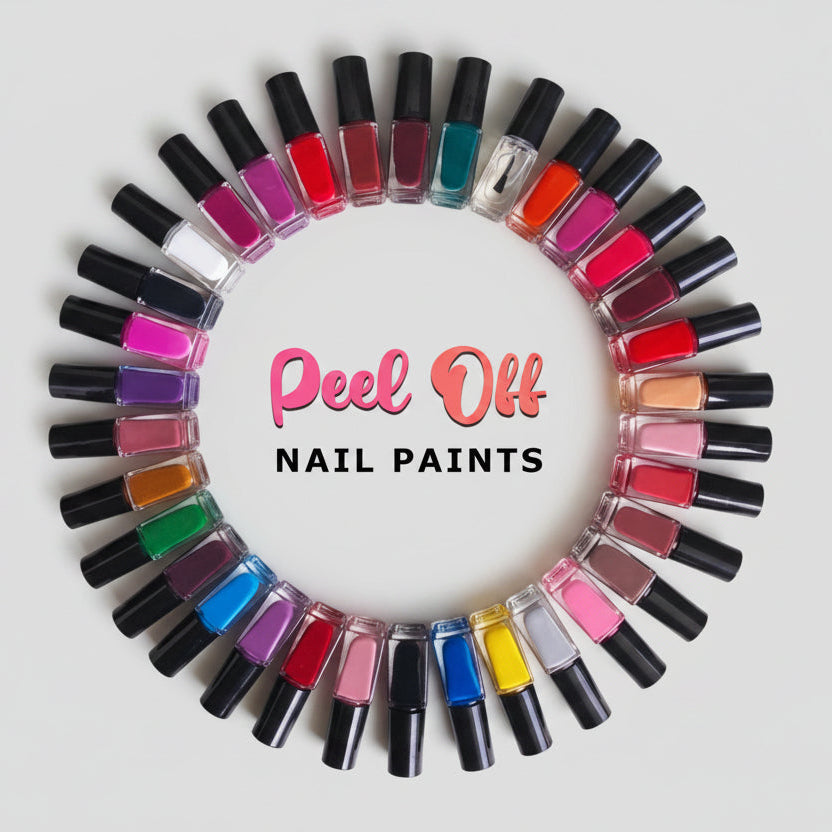 Pack of 36 Peel off nail paints Different Shades