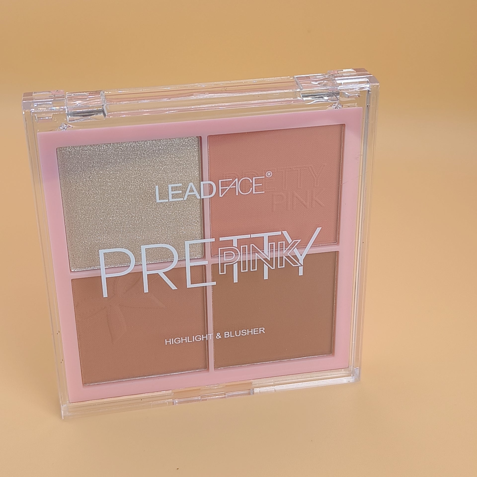 LEADFACE Pretty Pink Highlight & Blusher palette