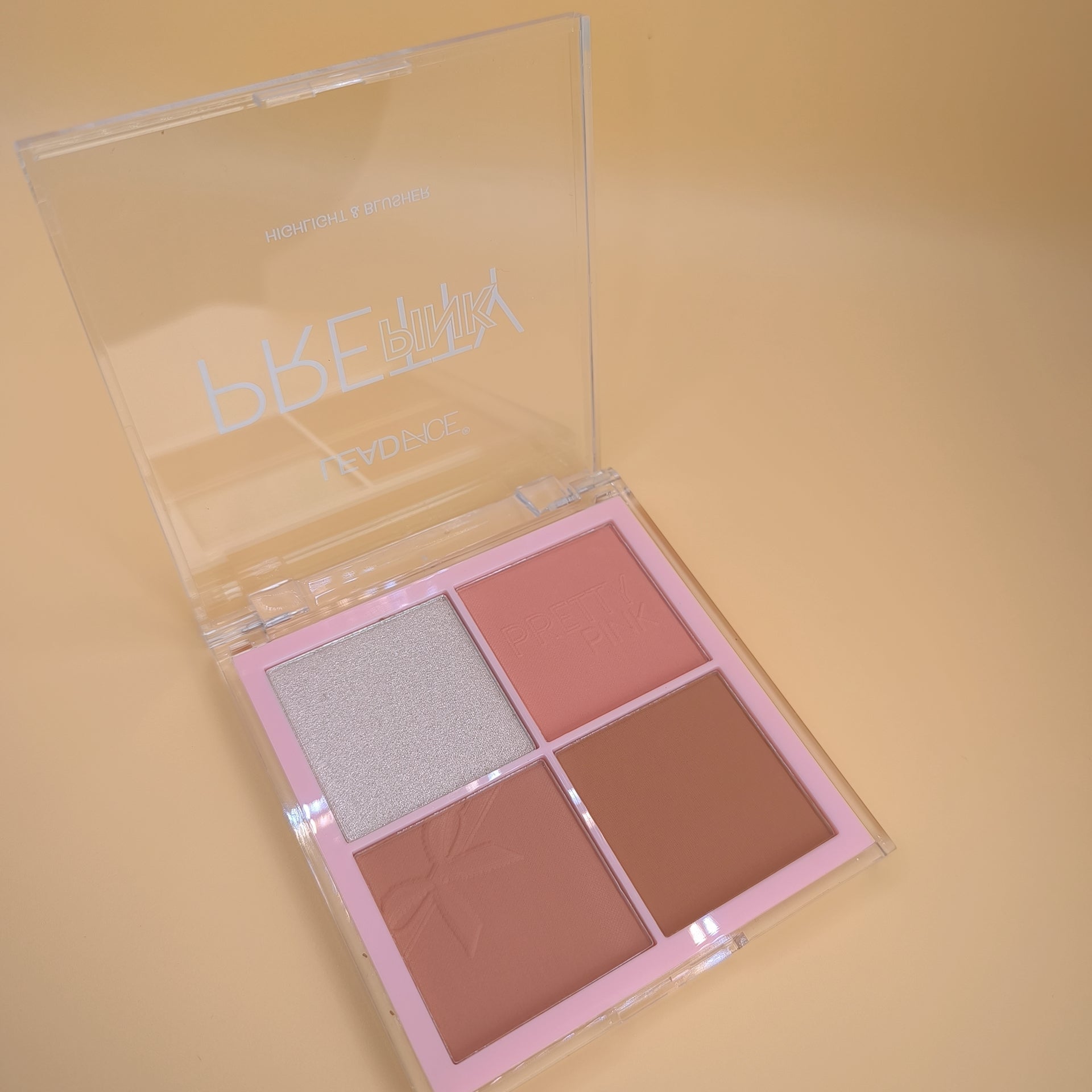 LEADFACE Pretty Pink Highlight & Blusher palette
