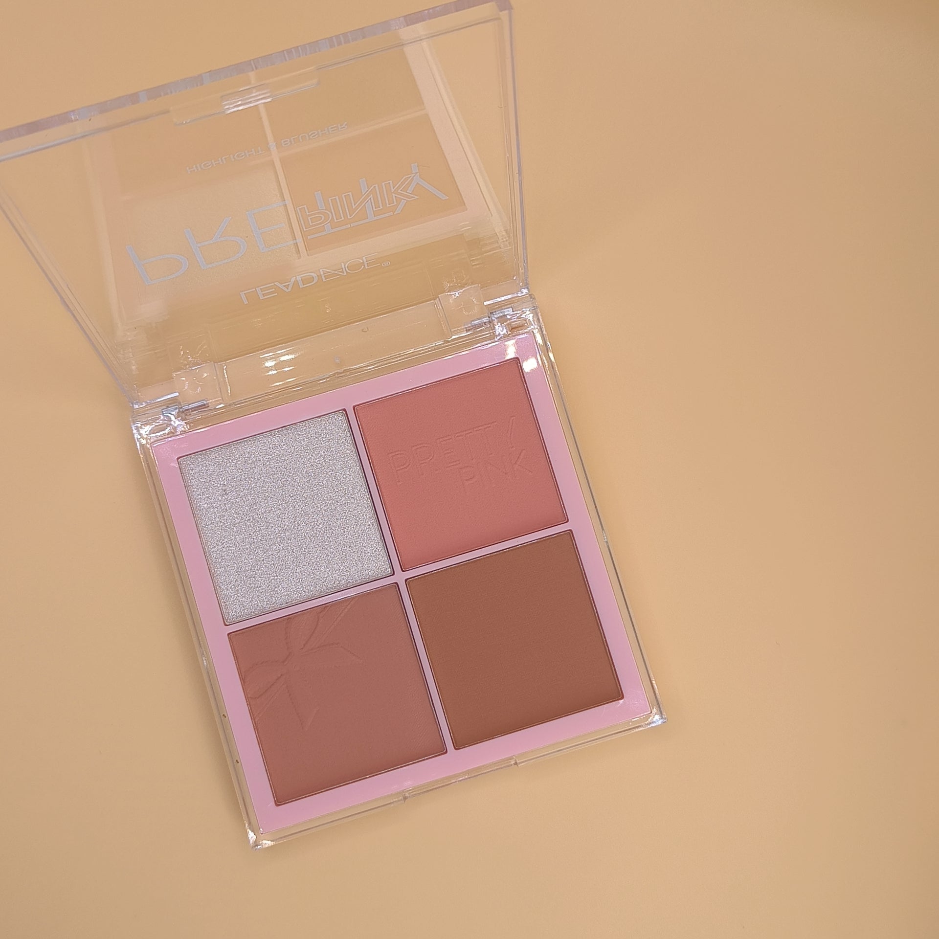 LEADFACE Pretty Pink Highlight & Blusher palette