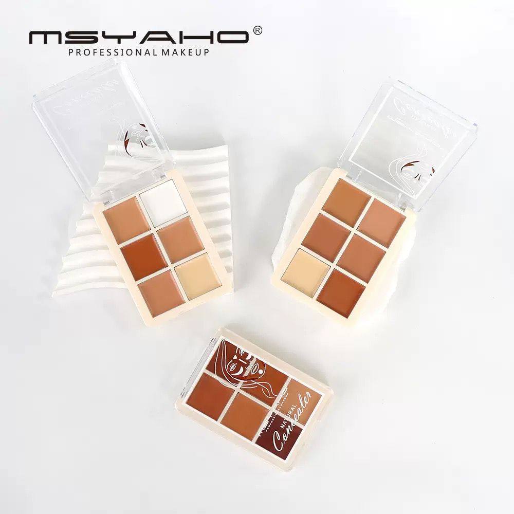 MSYAHO Professional 6 Color Natural Concealer Palette