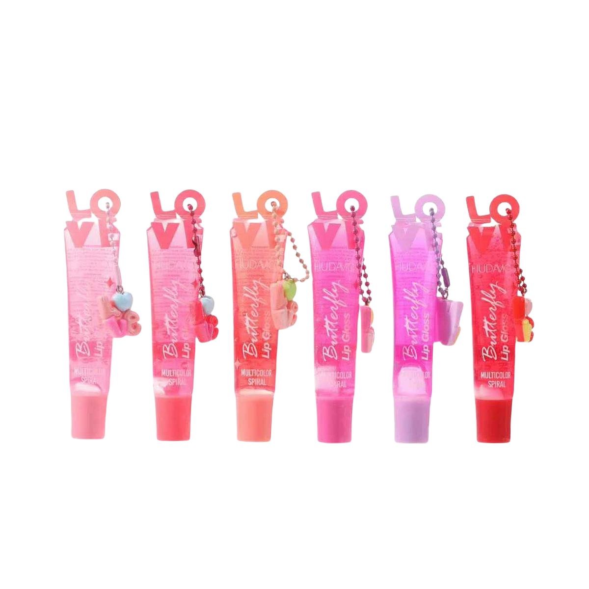 HUDAMOJI Pearlescent "Butterfly" Lip Gloss Set