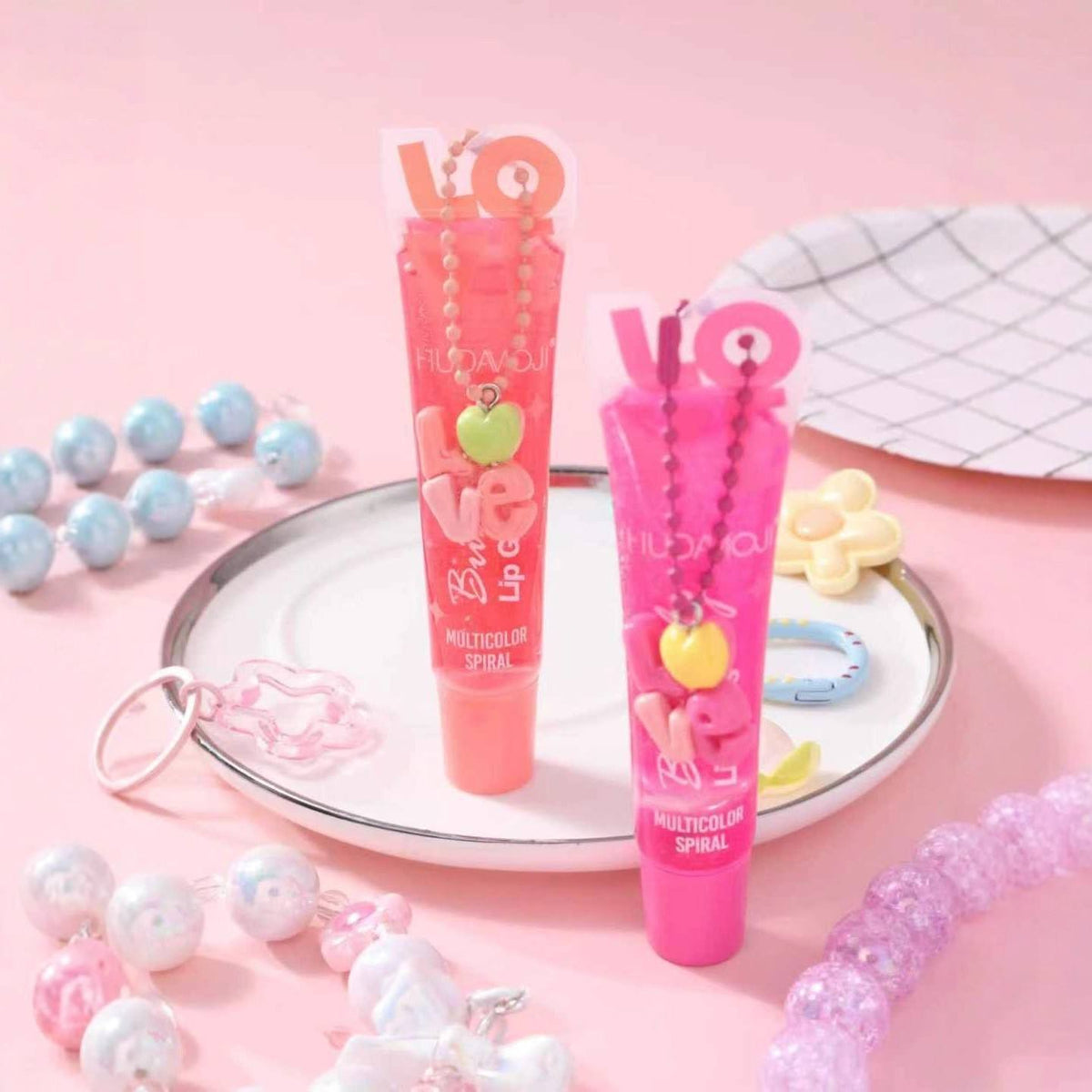 HUDAMOJI Pearlescent "Butterfly" Lip Gloss Set