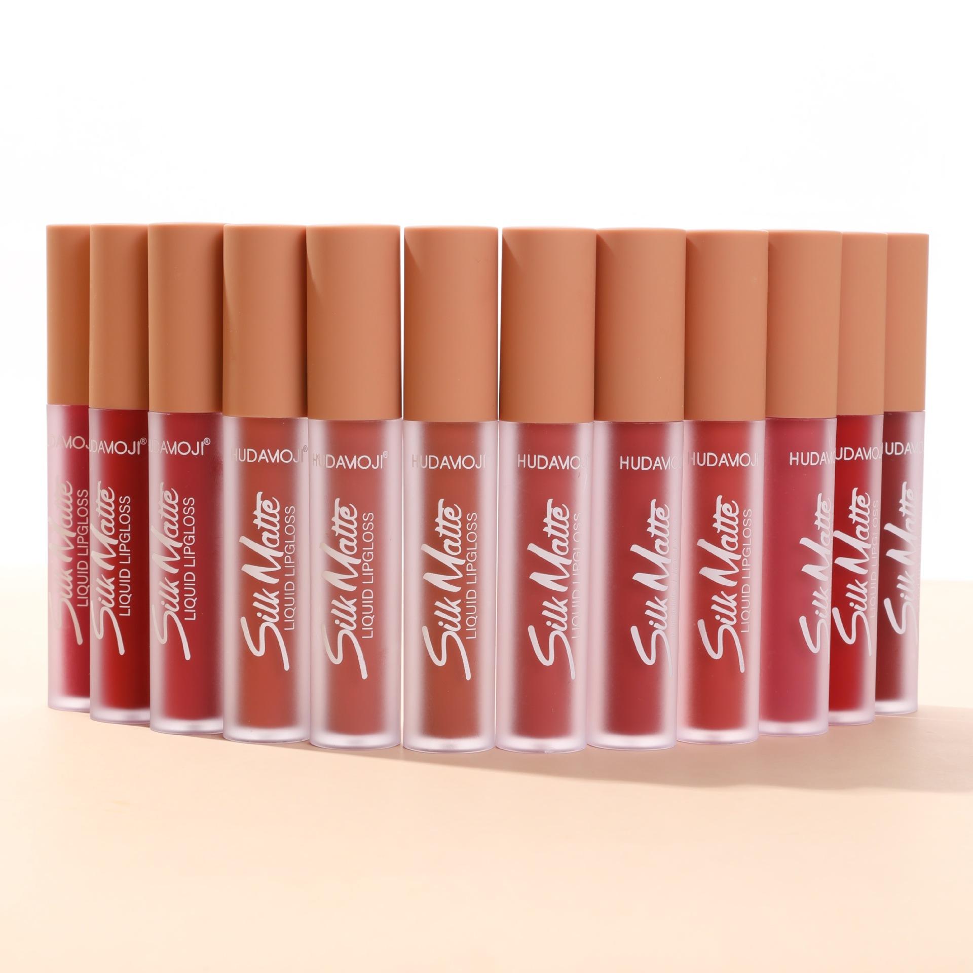 HUDAMOJI 12-Color Lip Gloss Set New Mineral Liquid Lipstick