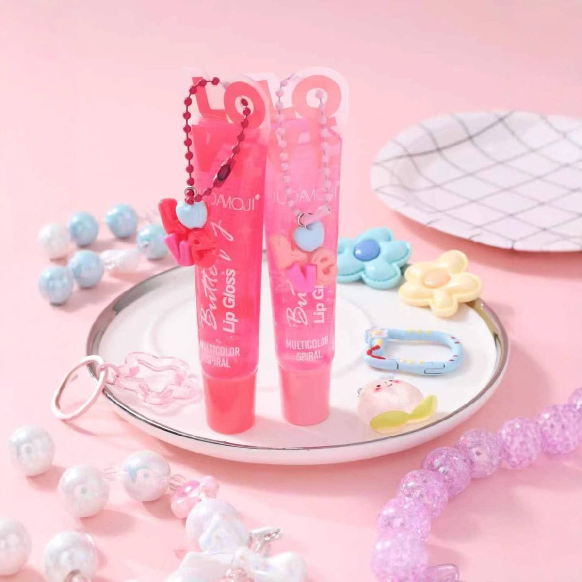 HUDAMOJI Pearlescent "Butterfly" Lip Gloss Set