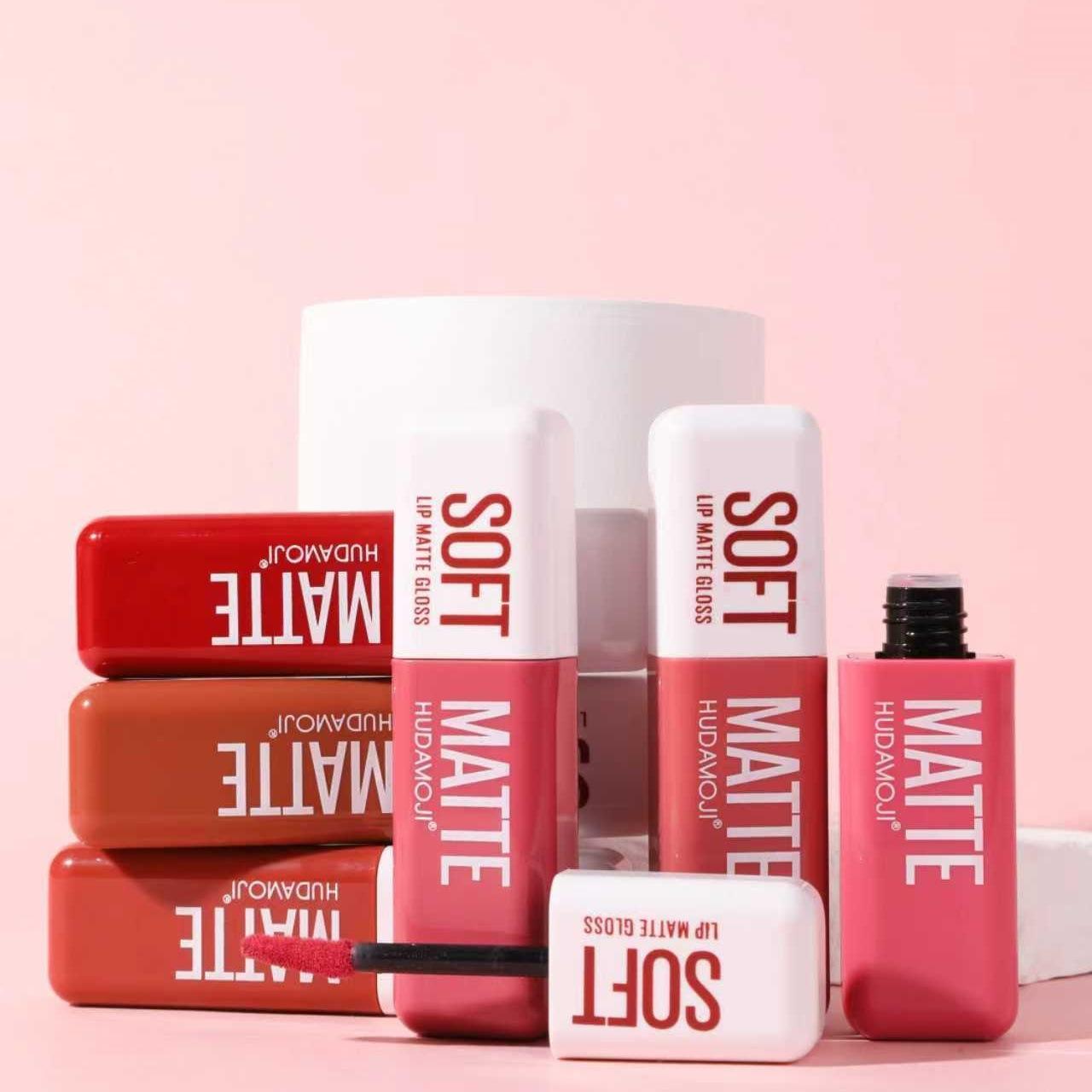 HUDAMOJI Six-Color Matte Lip Gloss