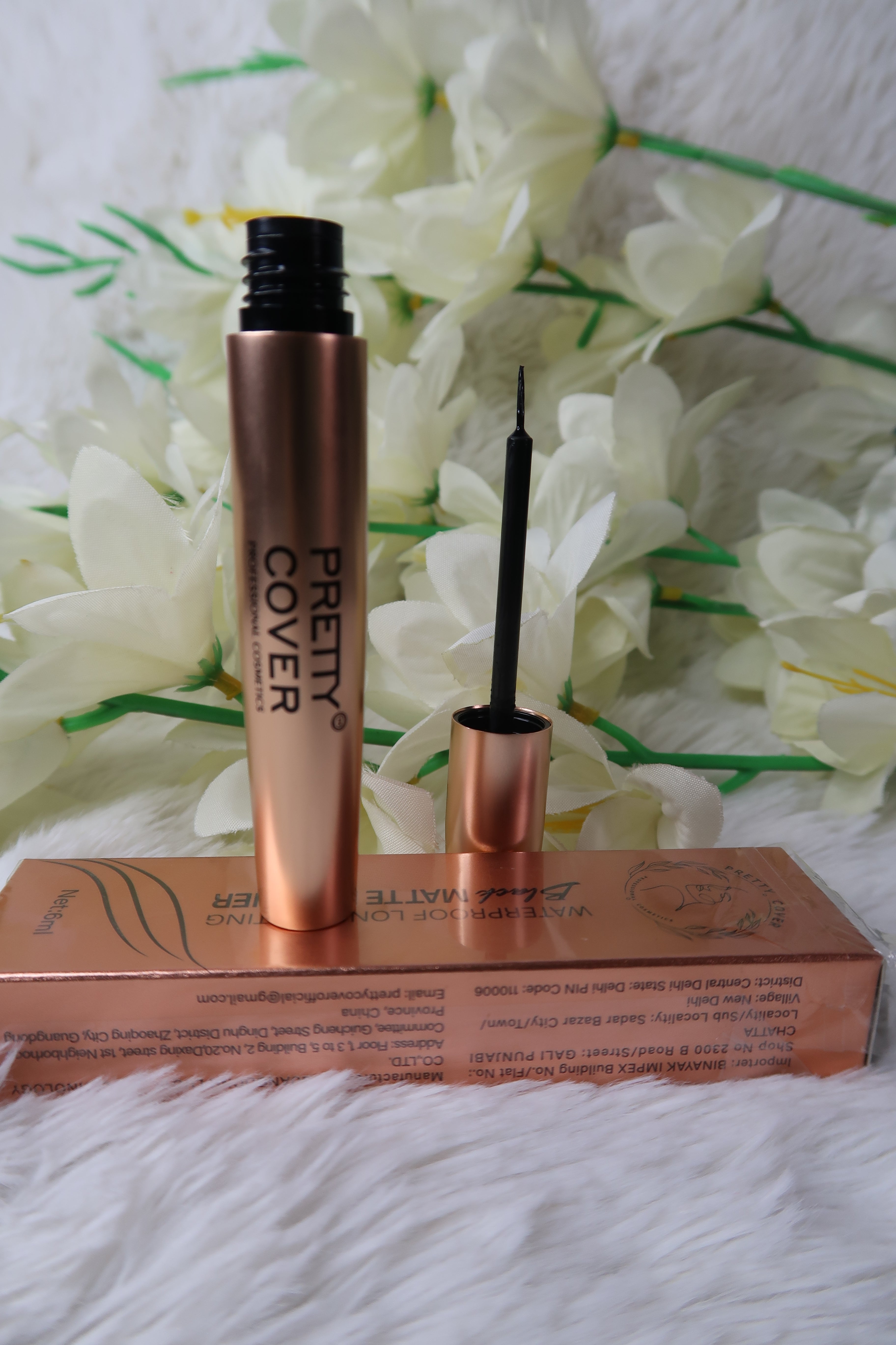 Waterproof long lasting black matte eyeliner