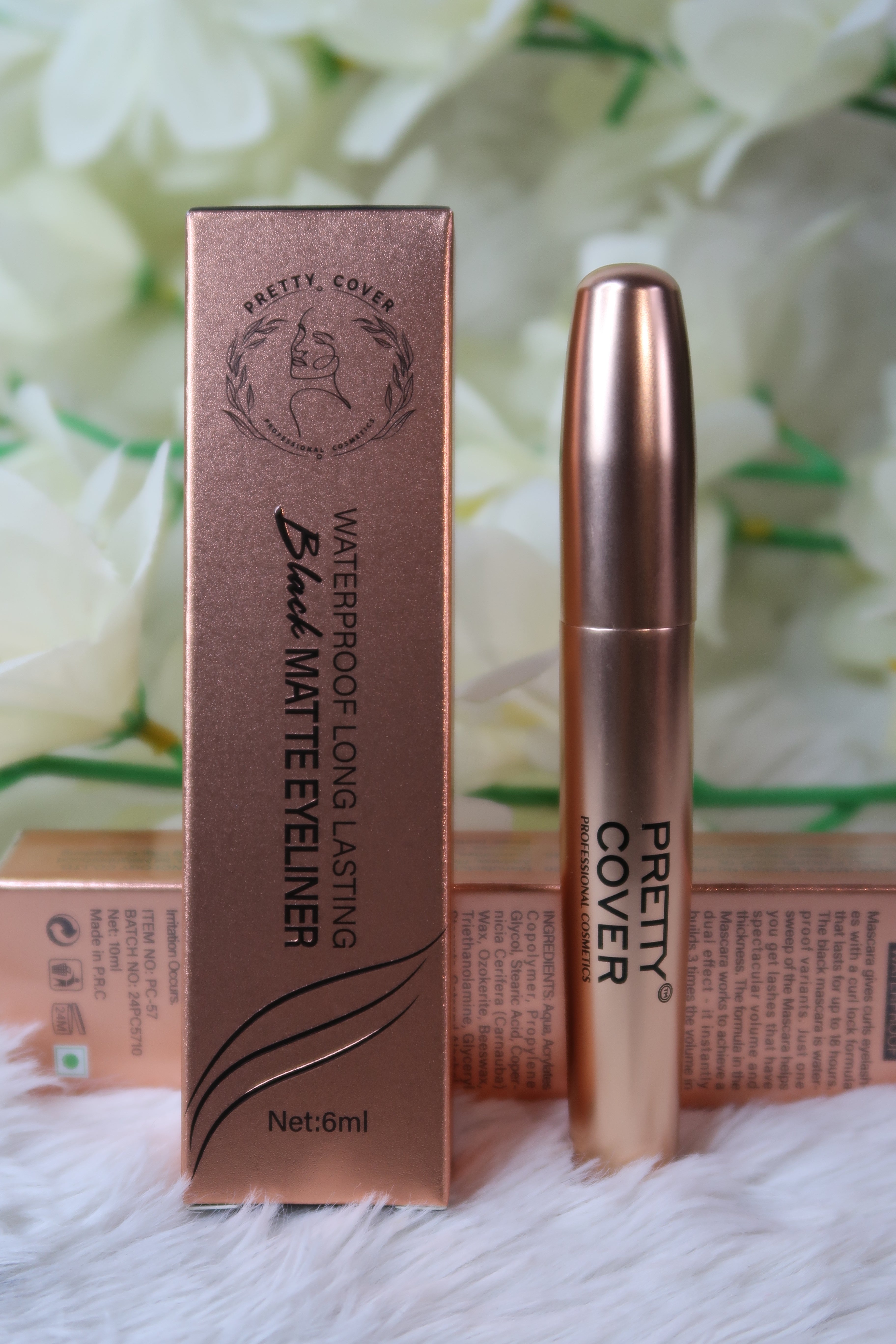 Waterproof long lasting black matte eyeliner