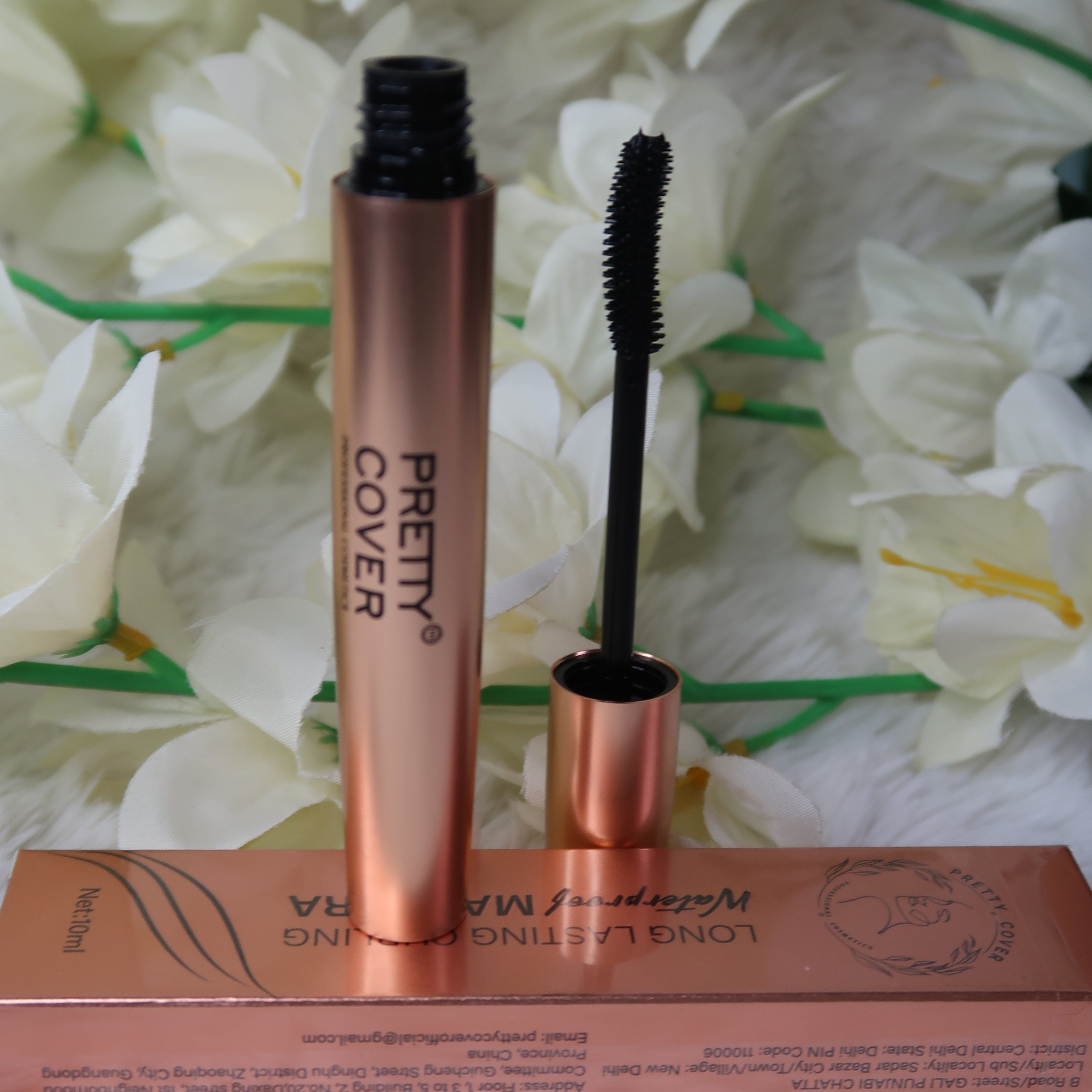 Long lasting curling waterproof mascara