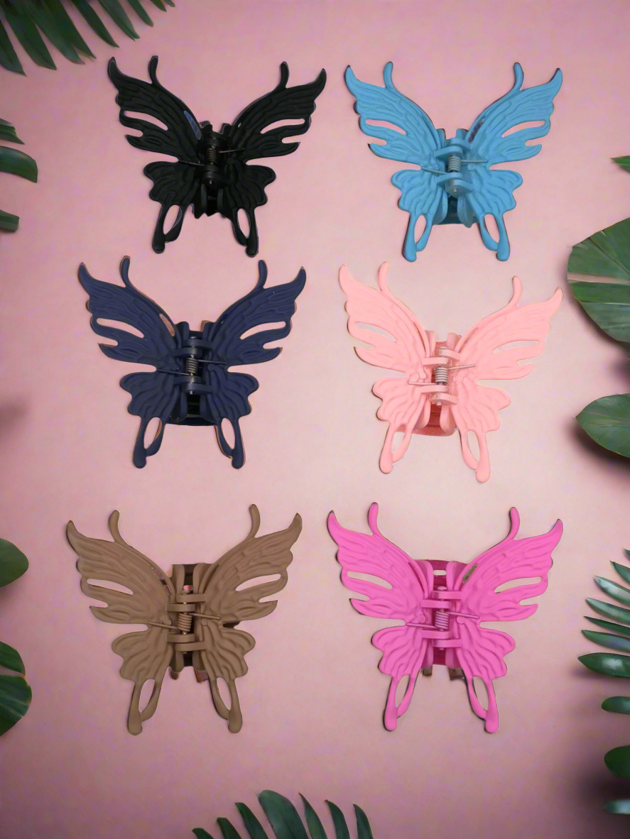 Butterfly Matte Hair Clips