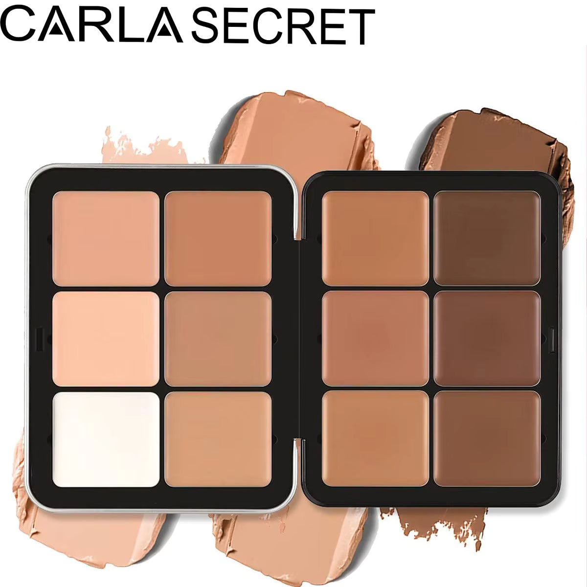 Carla Secret Concealer Palette Matte Phosphor Outline Makeup Palette Cream foundation