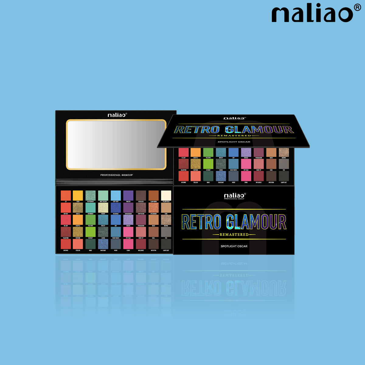 Maliao Retro Glamour Eyeshadow Palette - 45 Shades of Stunning Colors